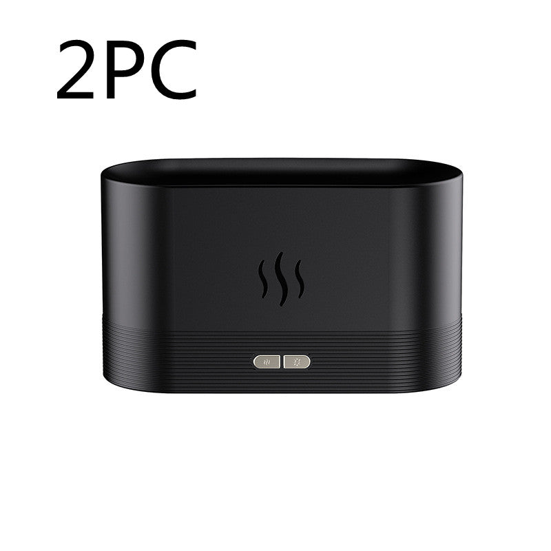 Flame Light Aroma Diffuser Mist Humidifier Auto-Off Home Office Spa