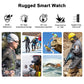 Rugged Smart Watch Men Waterproof Outdoor Fitness Tracker Sports