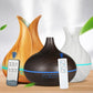 550ML Wood Grain Aroma Diffuser Ultrasonic Humidifier LED Mist Maker