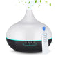 550ML Wood Grain Aroma Diffuser Ultrasonic Humidifier LED Mist Maker