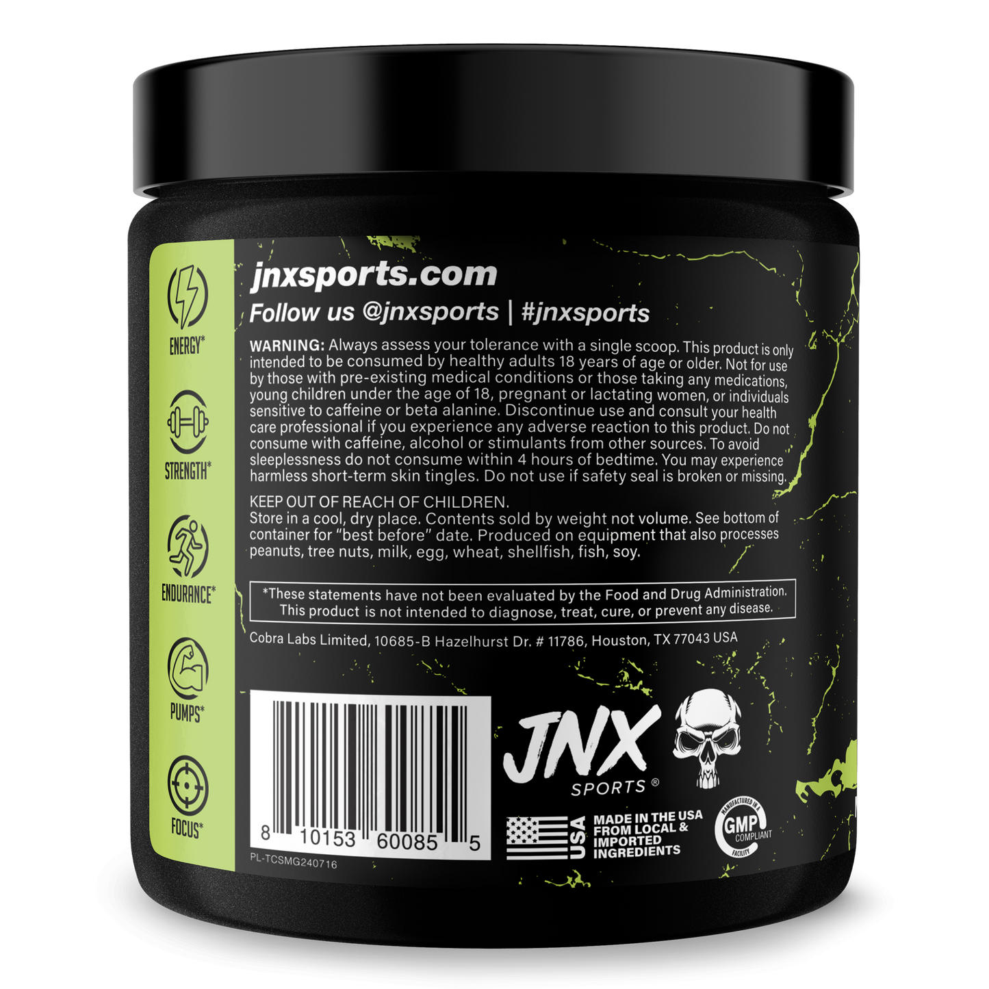Pre-Workout Energy Performance Formula Fitness Supplement Powder Blend