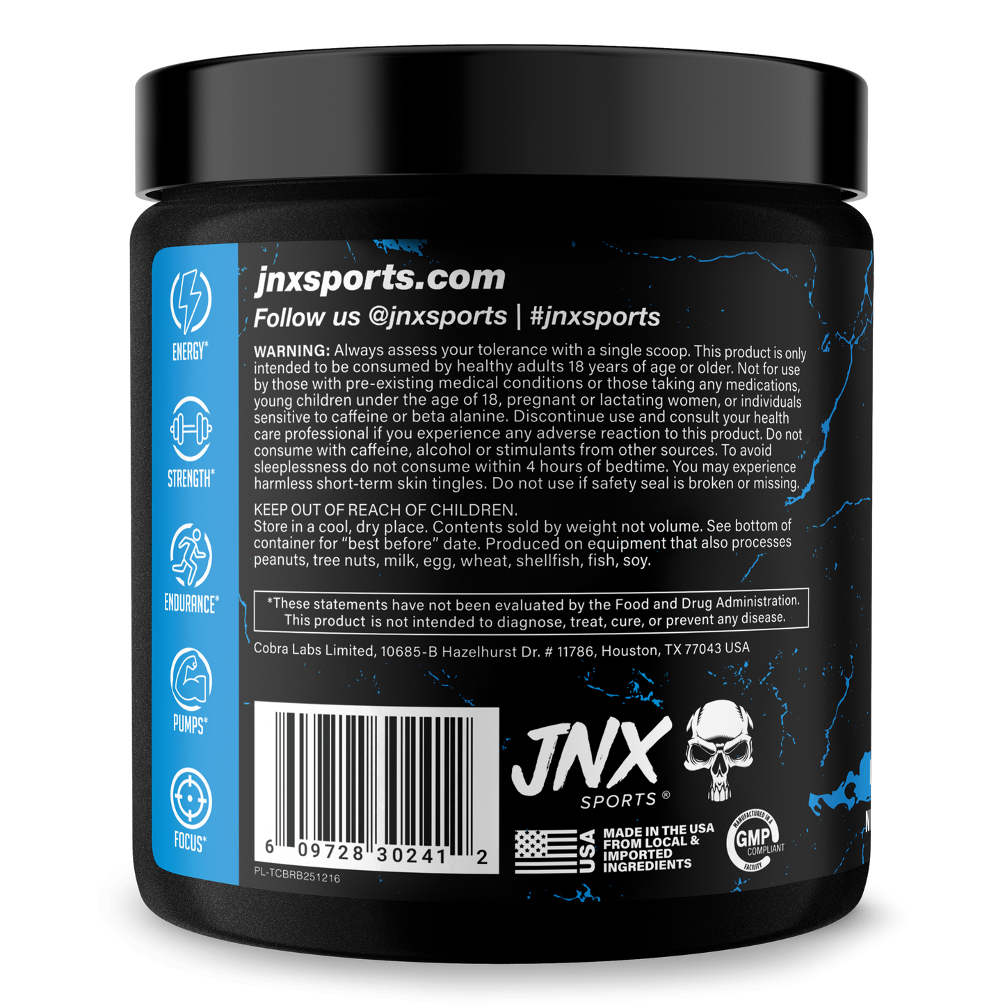 Pre-Workout Energy Performance Formula Fitness Supplement Powder Blend