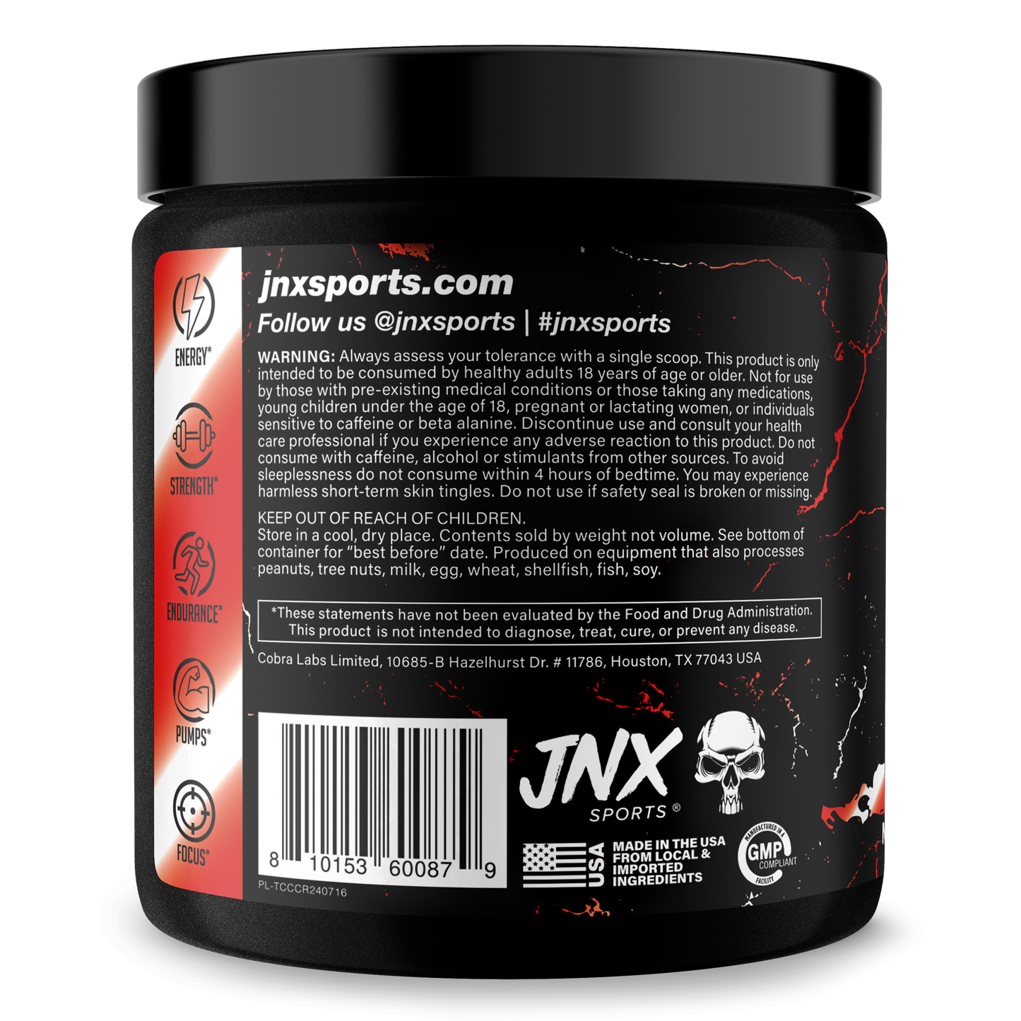 Pre-Workout Energy Performance Formula Fitness Supplement Powder Blend