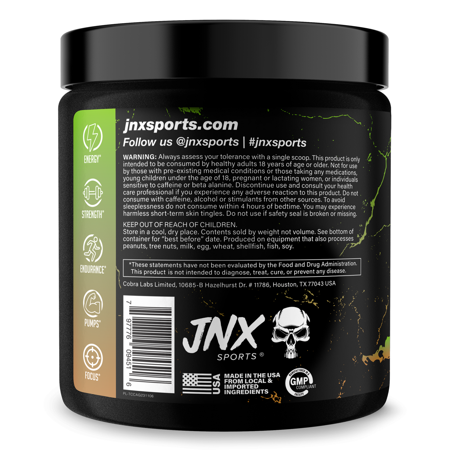 Pre-Workout Energy Performance Formula Fitness Supplement Powder Blend