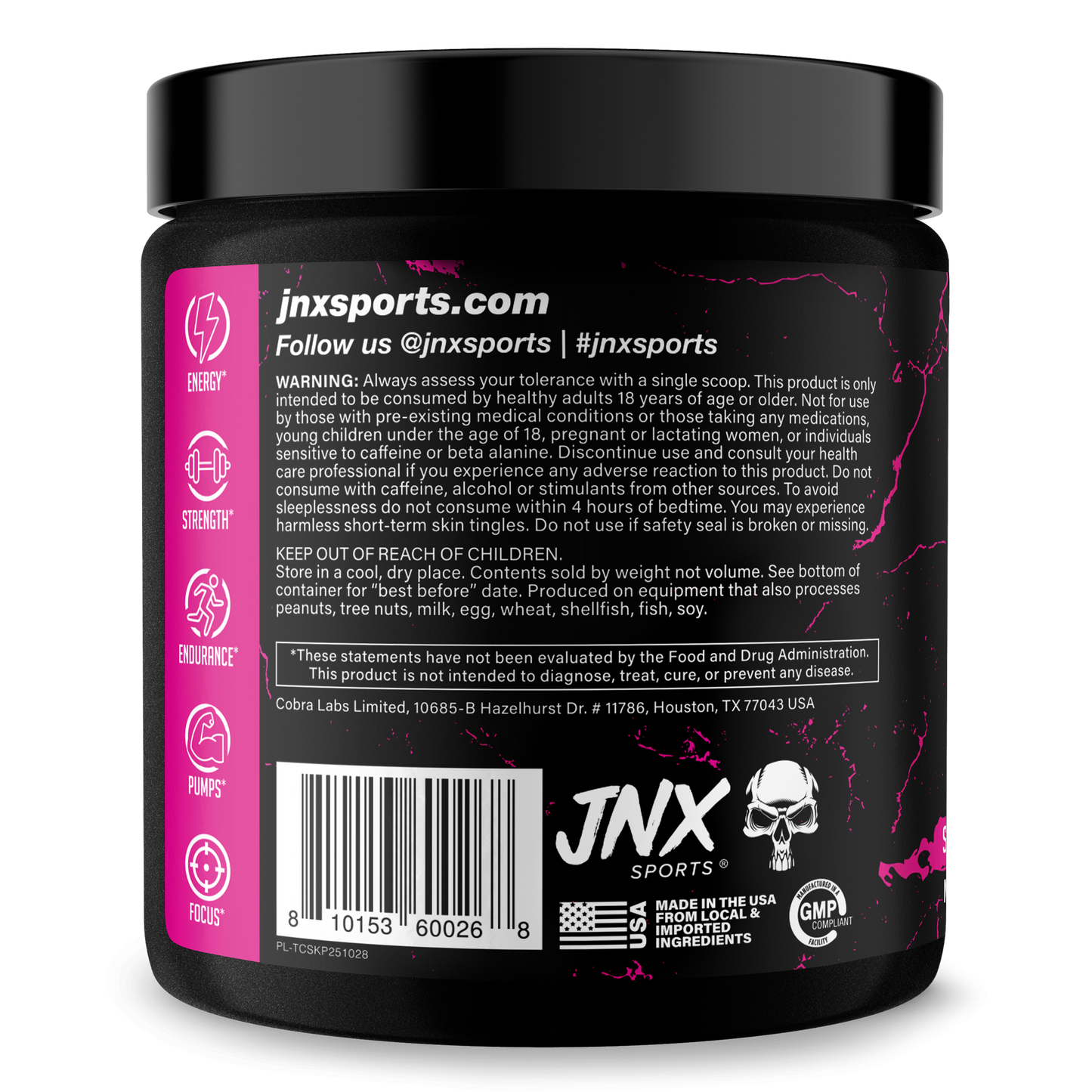 Pre-Workout Energy Performance Formula Fitness Supplement Powder Blend