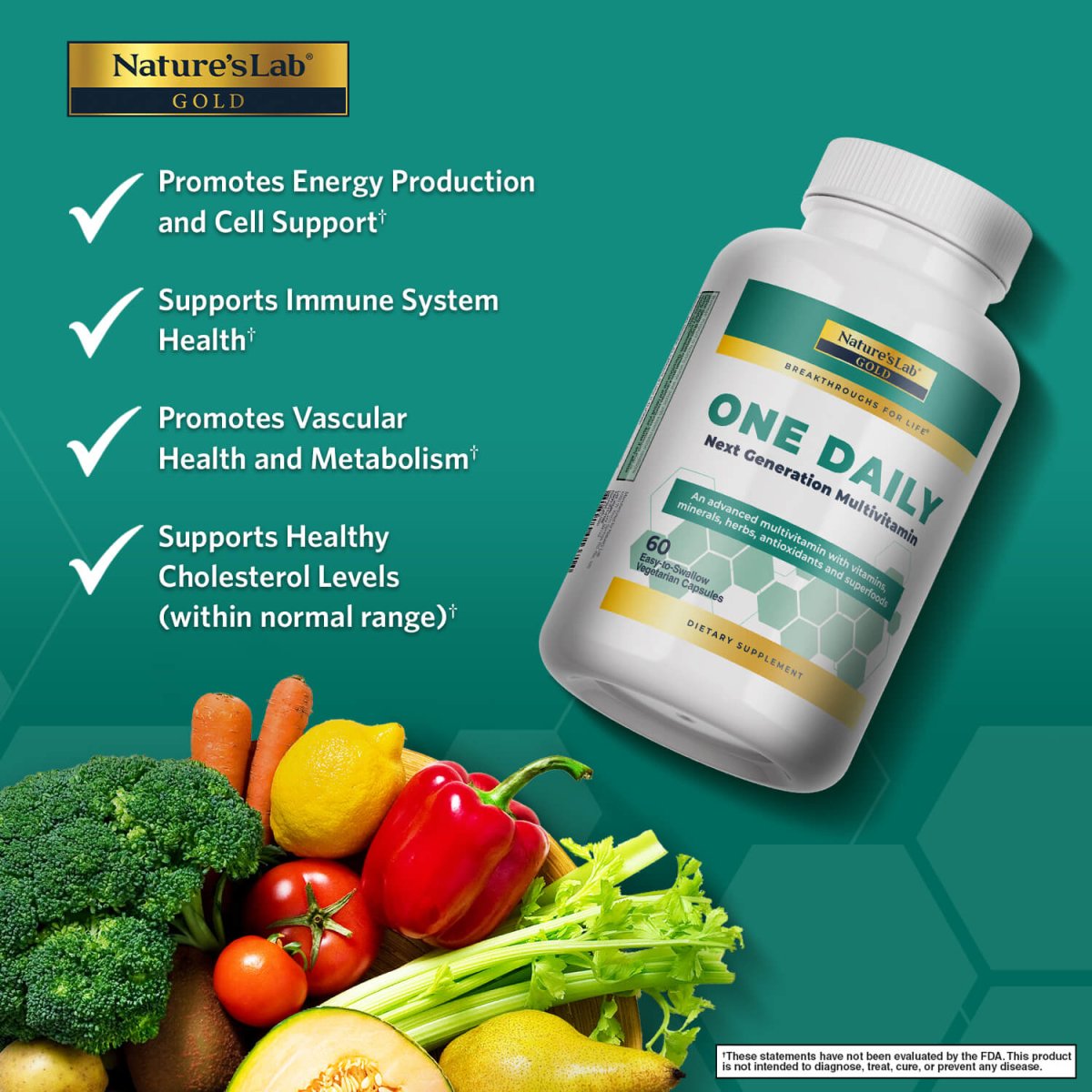 Multivitamin Complete Wellness Supplement Tablets Formula