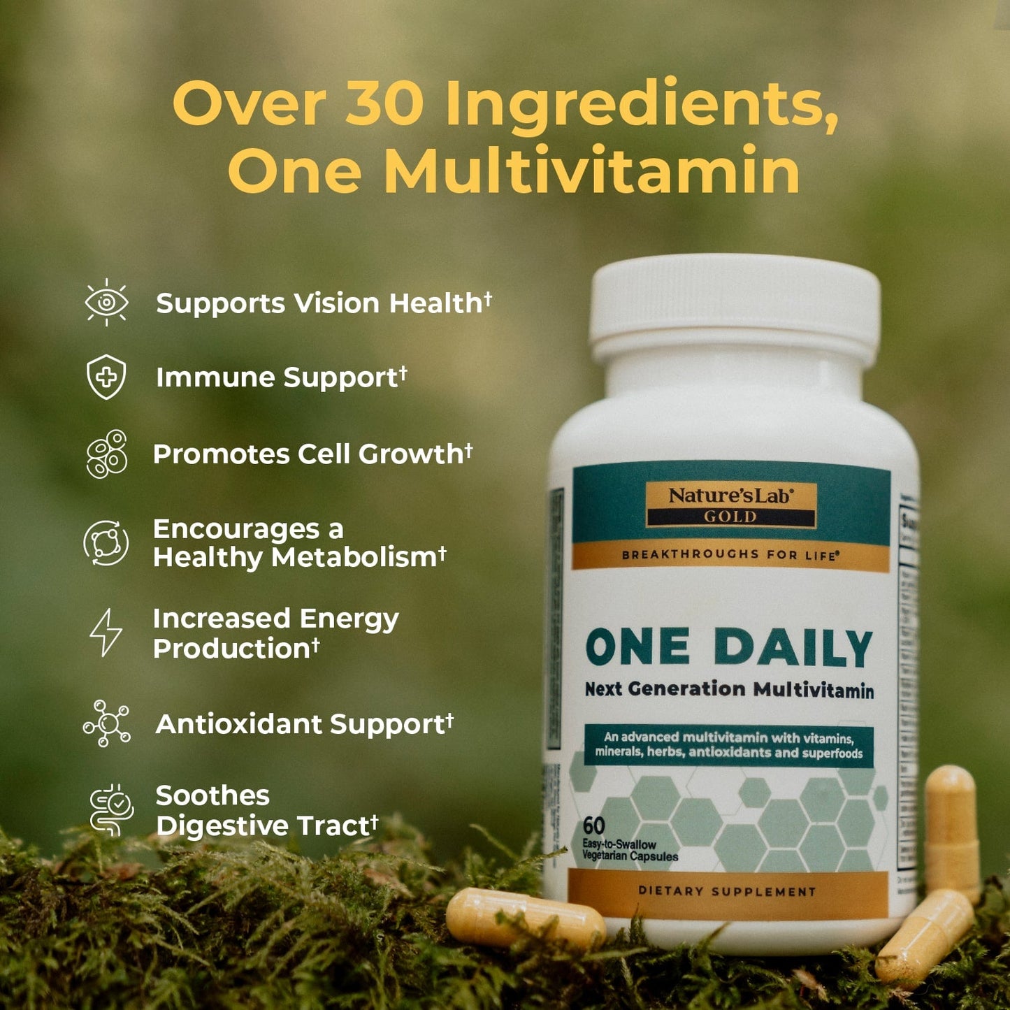 Multivitamin Complete Wellness Supplement Tablets Formula