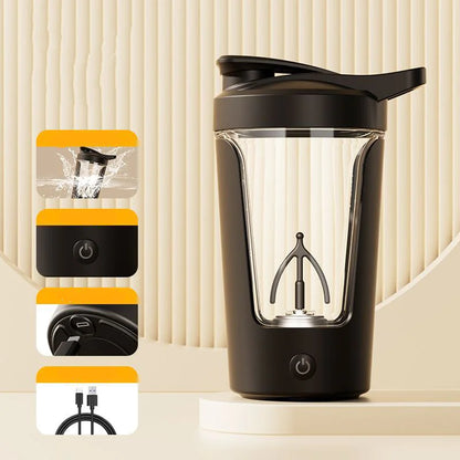400ML Electric Protein Shaker Bottle Automatic Fitness Mixer Gym Cup