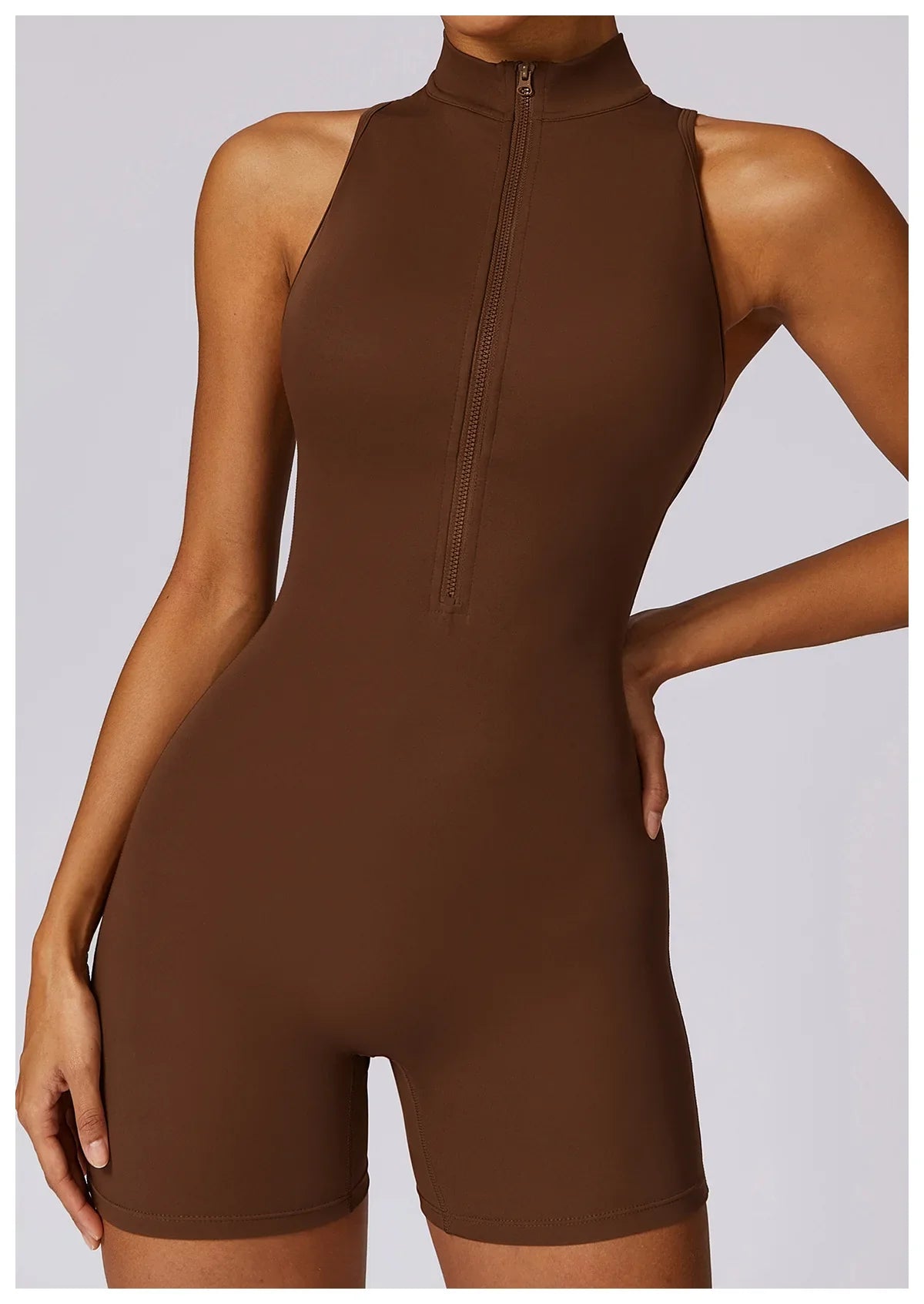 Women’s Sleeveless Slim Jumpsuit Activewear Fitness Gym Workout One Piece
