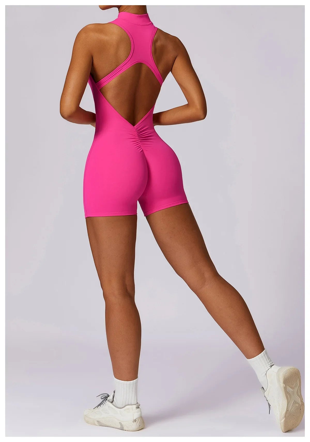 Women’s Sleeveless Slim Jumpsuit Activewear Fitness Gym Workout One Piece