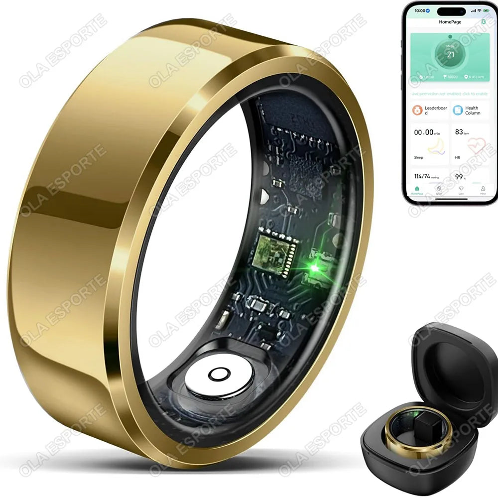 2026 Smart Ring Fitness Tracker Waterproof Sleep Heart Rate Monitor Unisex