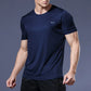 Men’s Performance Running Tee Breathable Athletic Workout Fitness Shirt Activewear
