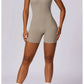 Women’s Sleeveless Slim Jumpsuit Activewear Fitness Gym Workout One Piece