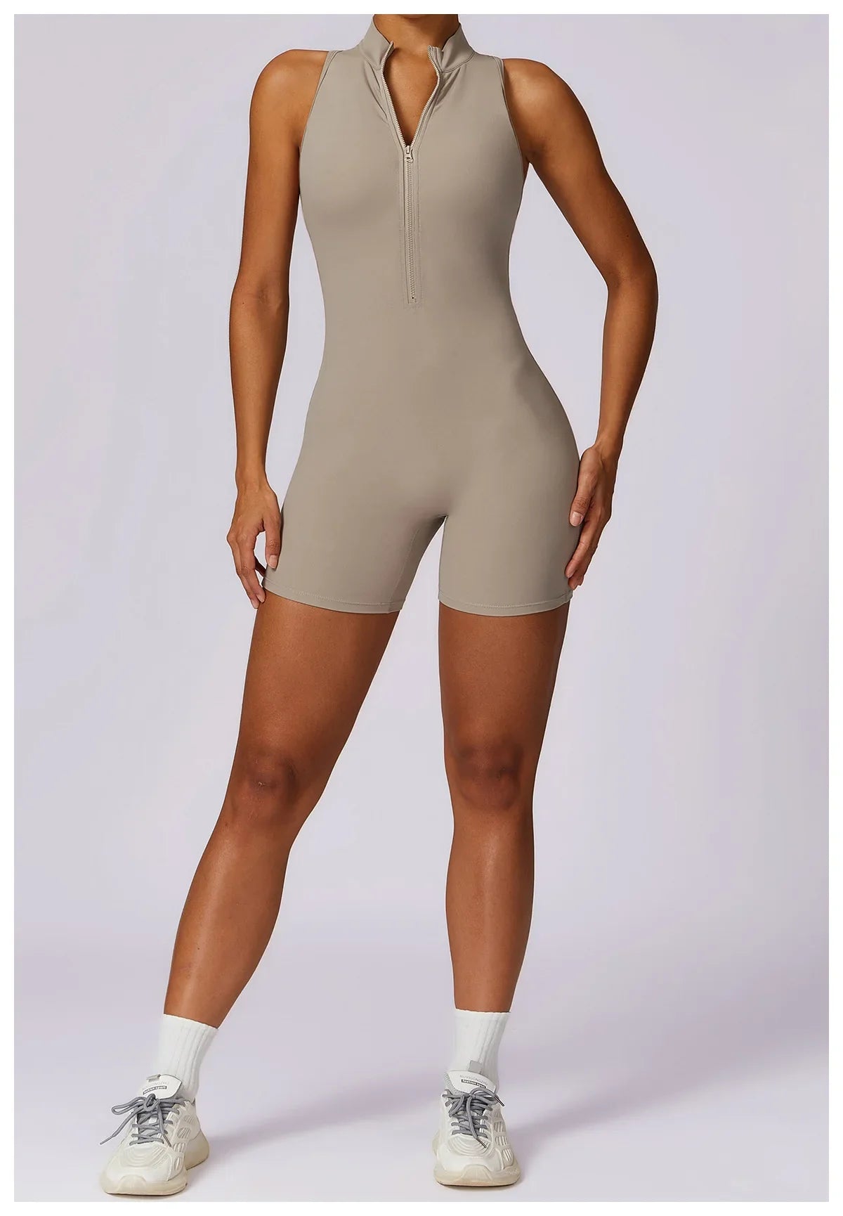 Women’s Sleeveless Slim Jumpsuit Activewear Fitness Gym Workout One Piece