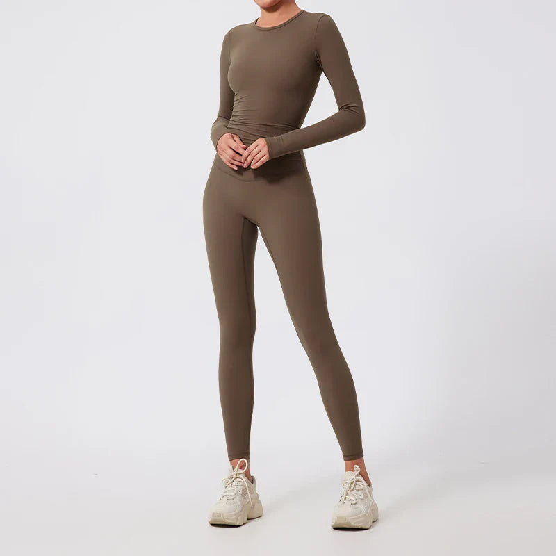 Women’s Stay Dry Active Yoga Suit Fitness Workout Sports Set
