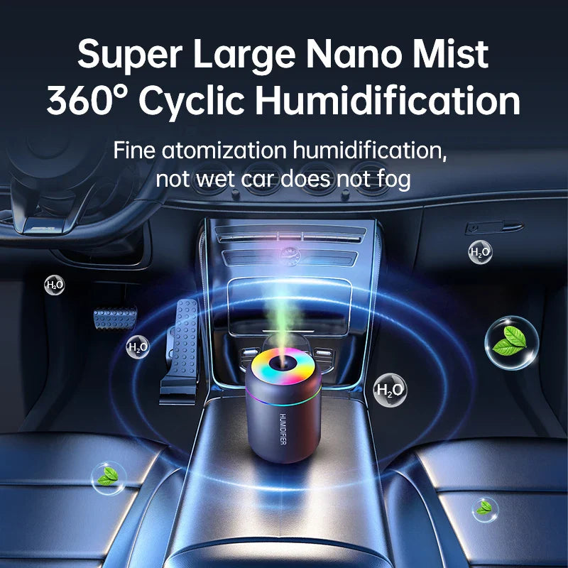 180ML USB Mini Air Humidifier Aroma Diffuser Mist Maker LED Lights