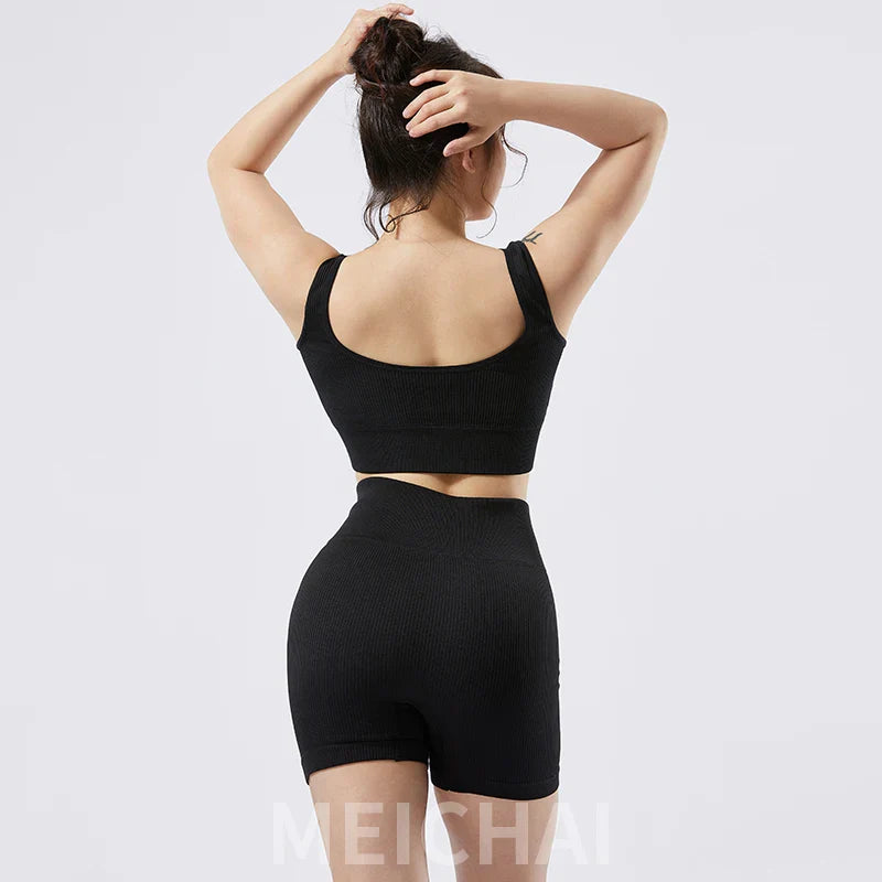 Women’s Everyday Activewear Ensemble Fitness Gym Yoga Lounge Set Outfit