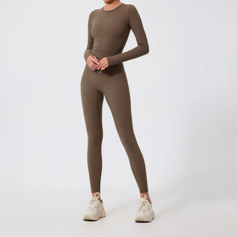 Women’s Stay Dry Active Yoga Suit Fitness Workout Sports Set