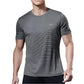 Men’s Performance Running Tee Breathable Athletic Workout Fitness Shirt Activewear