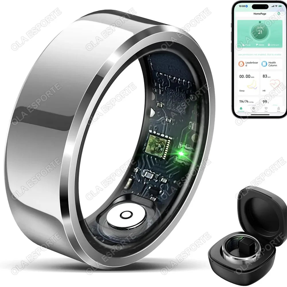 2026 Smart Ring Fitness Tracker Waterproof Sleep Heart Rate Monitor Unisex
