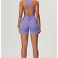 Women’s Sleeveless Slim Jumpsuit Activewear Fitness Gym Workout One Piece