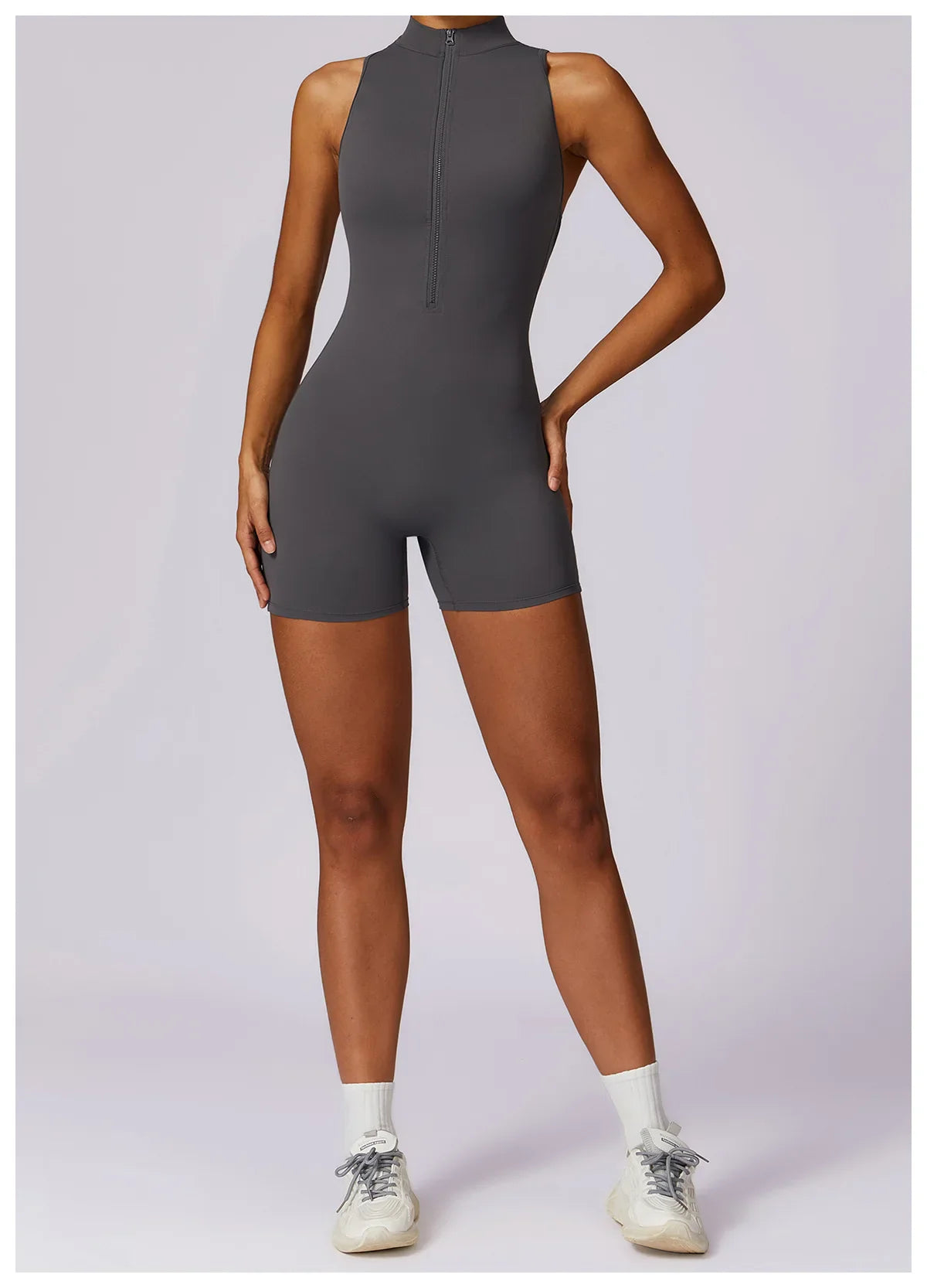 Women’s Sleeveless Slim Jumpsuit Activewear Fitness Gym Workout One Piece