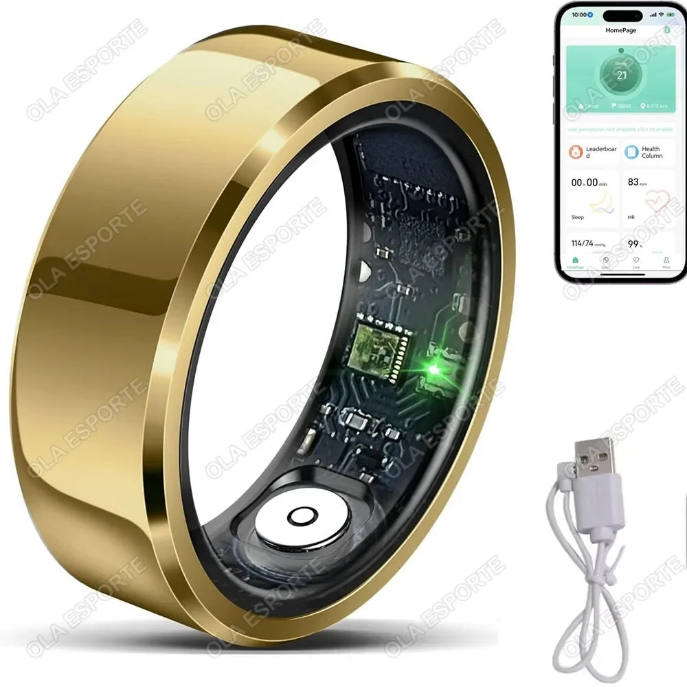 2026 Smart Ring Fitness Tracker Waterproof Sleep Heart Rate Monitor Unisex