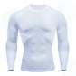 Men’s Spring Autumn Long Sleeve Fitness Tee Breathable Workout Shirt Activewear
