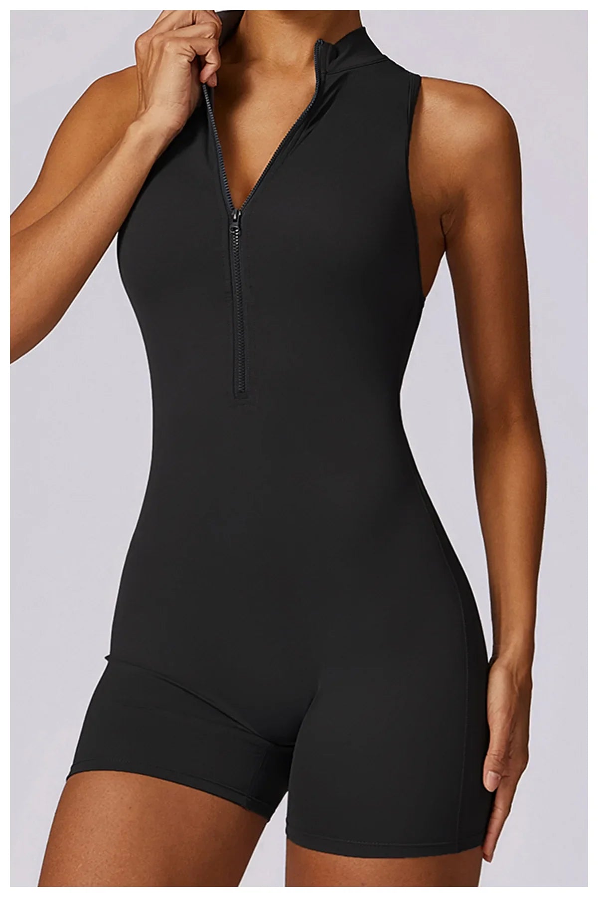 Women’s Sleeveless Slim Jumpsuit Activewear Fitness Gym Workout One Piece