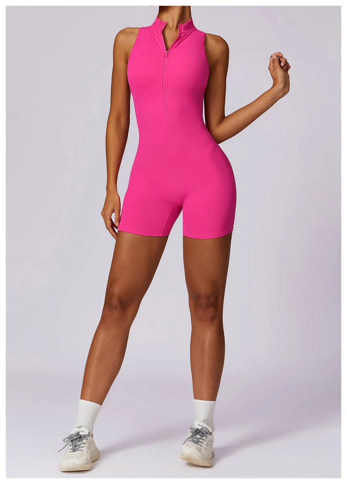 Women’s Sleeveless Slim Jumpsuit Activewear Fitness Gym Workout One Piece
