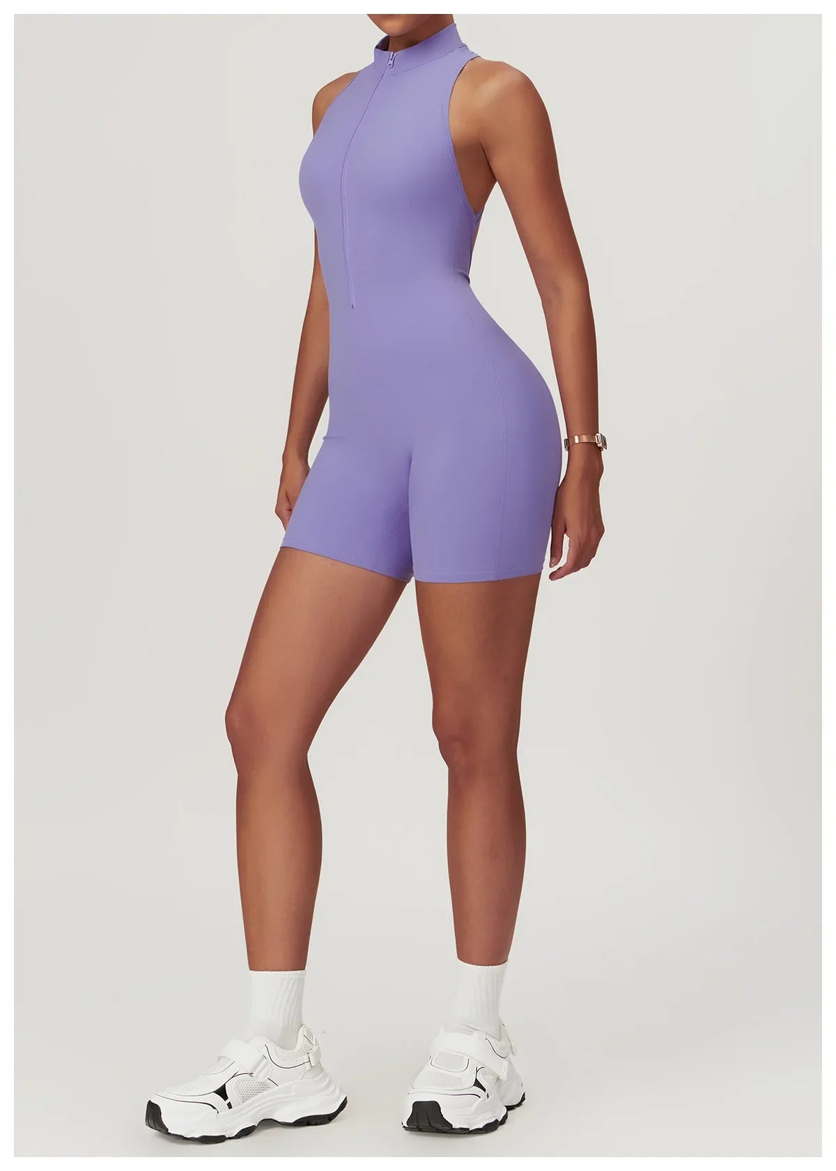 Women’s Sleeveless Slim Jumpsuit Activewear Fitness Gym Workout One Piece