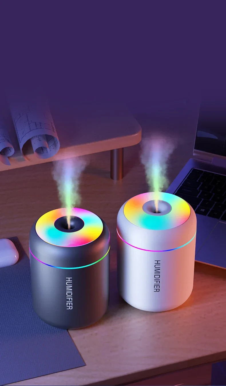 180ML USB Mini Air Humidifier Aroma Diffuser Mist Maker LED Lights
