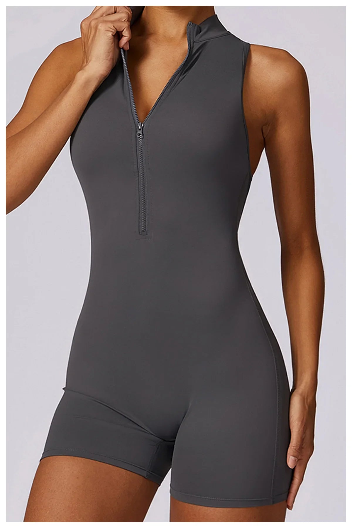 Women’s Sleeveless Slim Jumpsuit Activewear Fitness Gym Workout One Piece