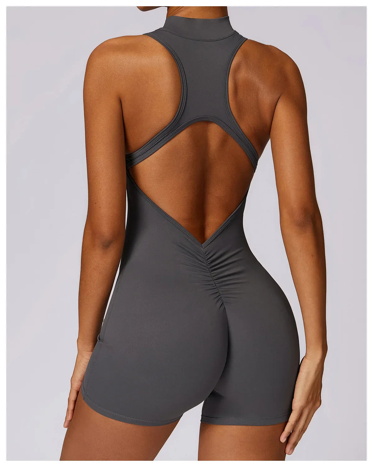 Women’s Sleeveless Slim Jumpsuit Activewear Fitness Gym Workout One Piece