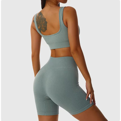 Women’s Everyday Activewear Ensemble Fitness Gym Yoga Lounge Set Outfit