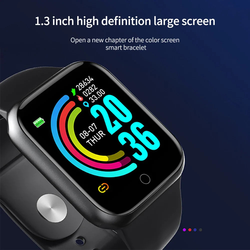 D20 Smart Watch Bluetooth Fitness Tracker Health Monitor Unisex