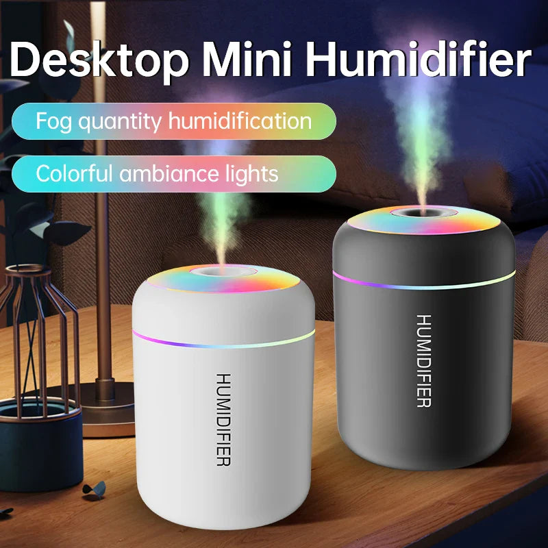 180ML USB Mini Air Humidifier Aroma Diffuser Mist Maker LED Lights