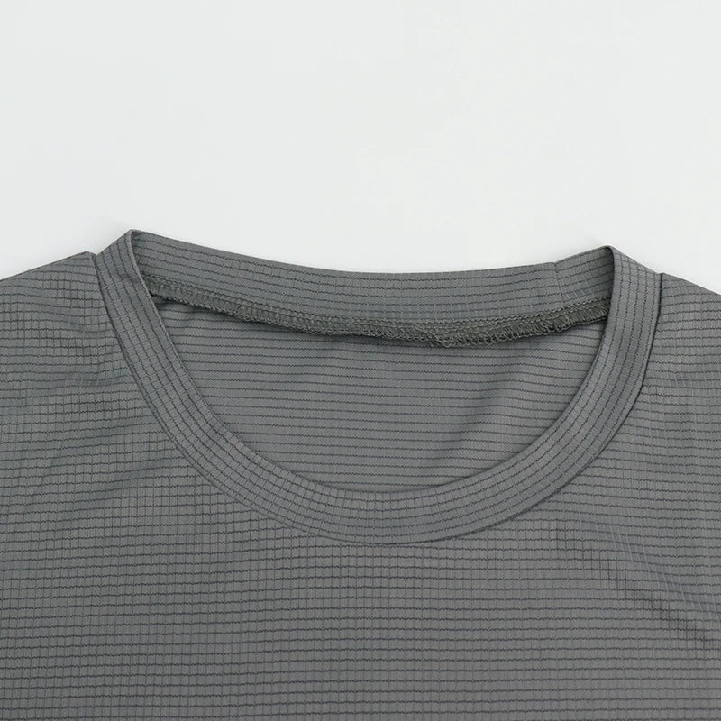 Men’s Performance Running Tee Breathable Athletic Workout Fitness Shirt Activewear