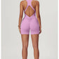 Women’s Sleeveless Slim Jumpsuit Activewear Fitness Gym Workout One Piece