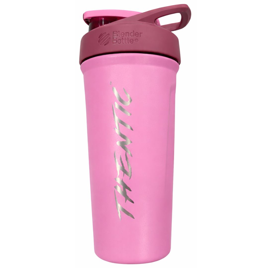 Thentic Stainless Steel Shaker Bottle Gym Protein Mixer Fitness Cup