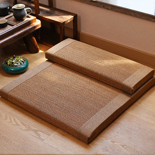Natural Bamboo Fiber Zafu Round Meditation Cushion Zen Yoga Seat