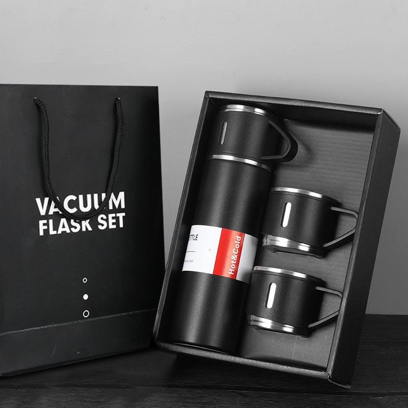 500ml Stainless Steel Vacuum Coffee Thermos Travel Sports Insulated Mug Set