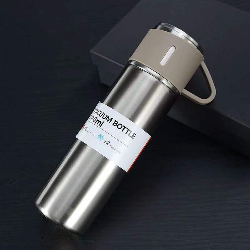 500ml Stainless Steel Vacuum Coffee Thermos Travel Sports Insulated Mug Set