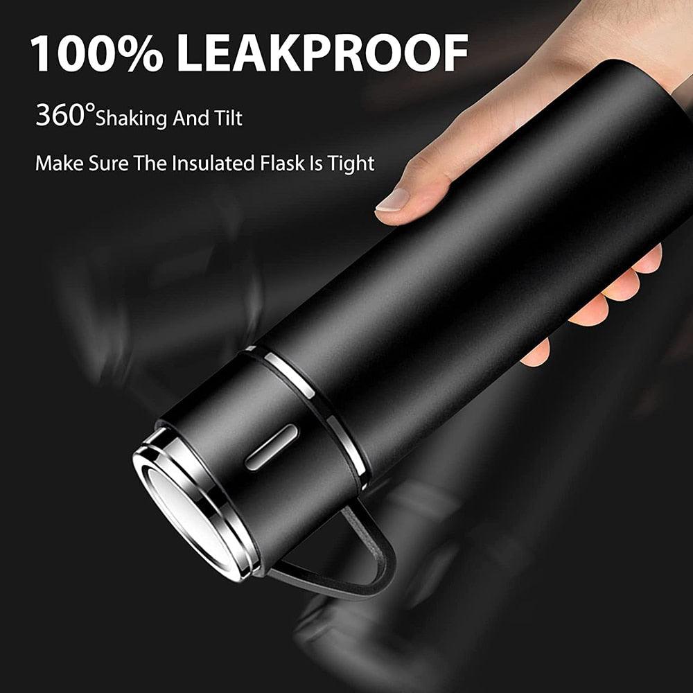 500ml Stainless Steel Vacuum Coffee Thermos Travel Sports Insulated Mug Set