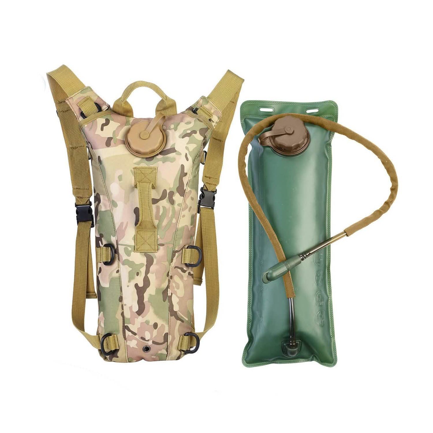 Tactical Hydration Pack 3L Water Bladder Backpack Outdoor Sports