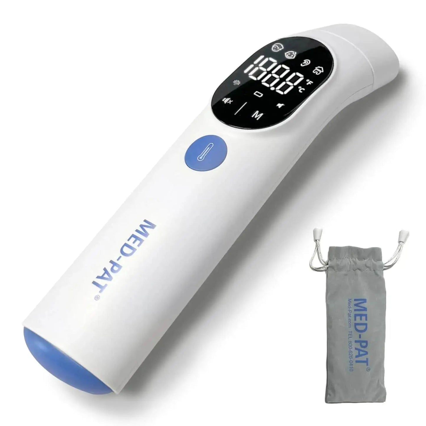 Med-Pat TH-1 Digital Infrared Ear Forehead Thermometer FDA Cleared