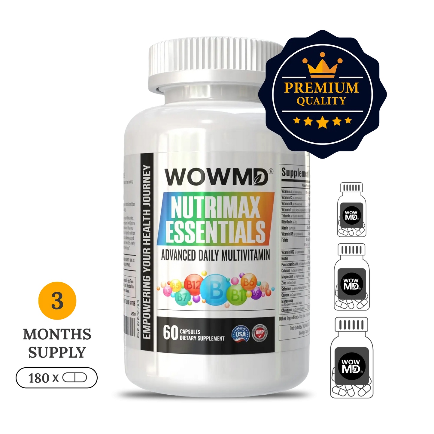 Advanced Daily Multivitamin Complete Wellness Supplement Formula Tablets