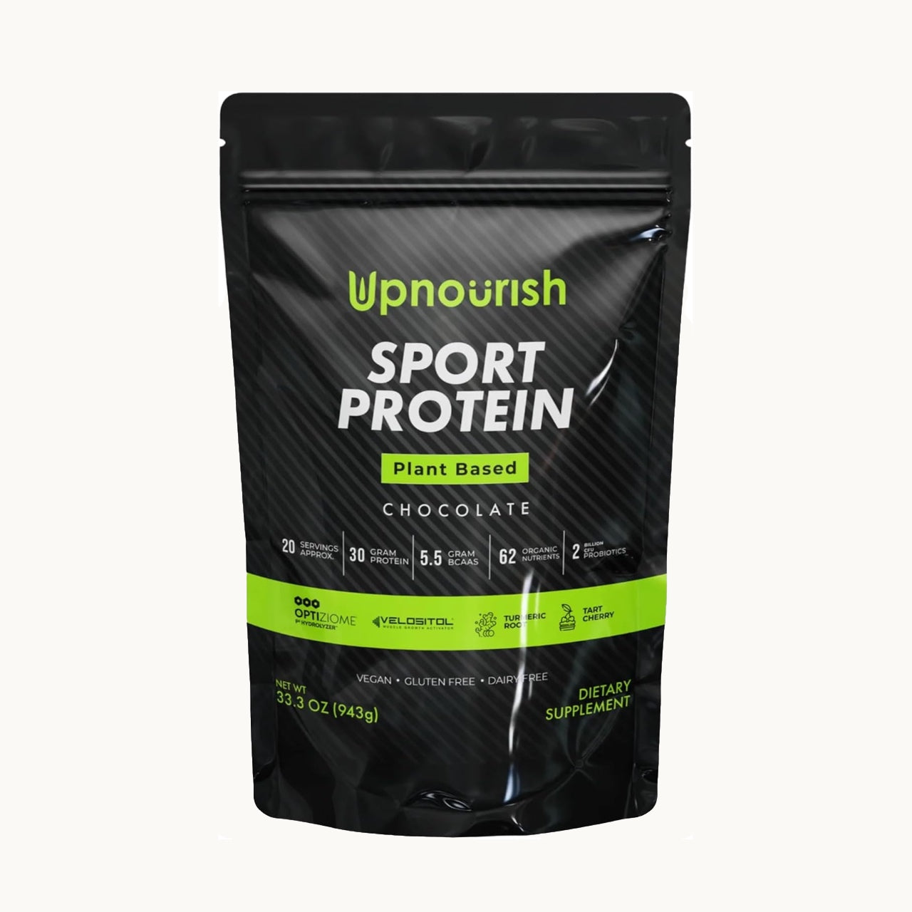 Plant Based Sport Protein Powder Vegan Performance Nutrition Supplement Blend