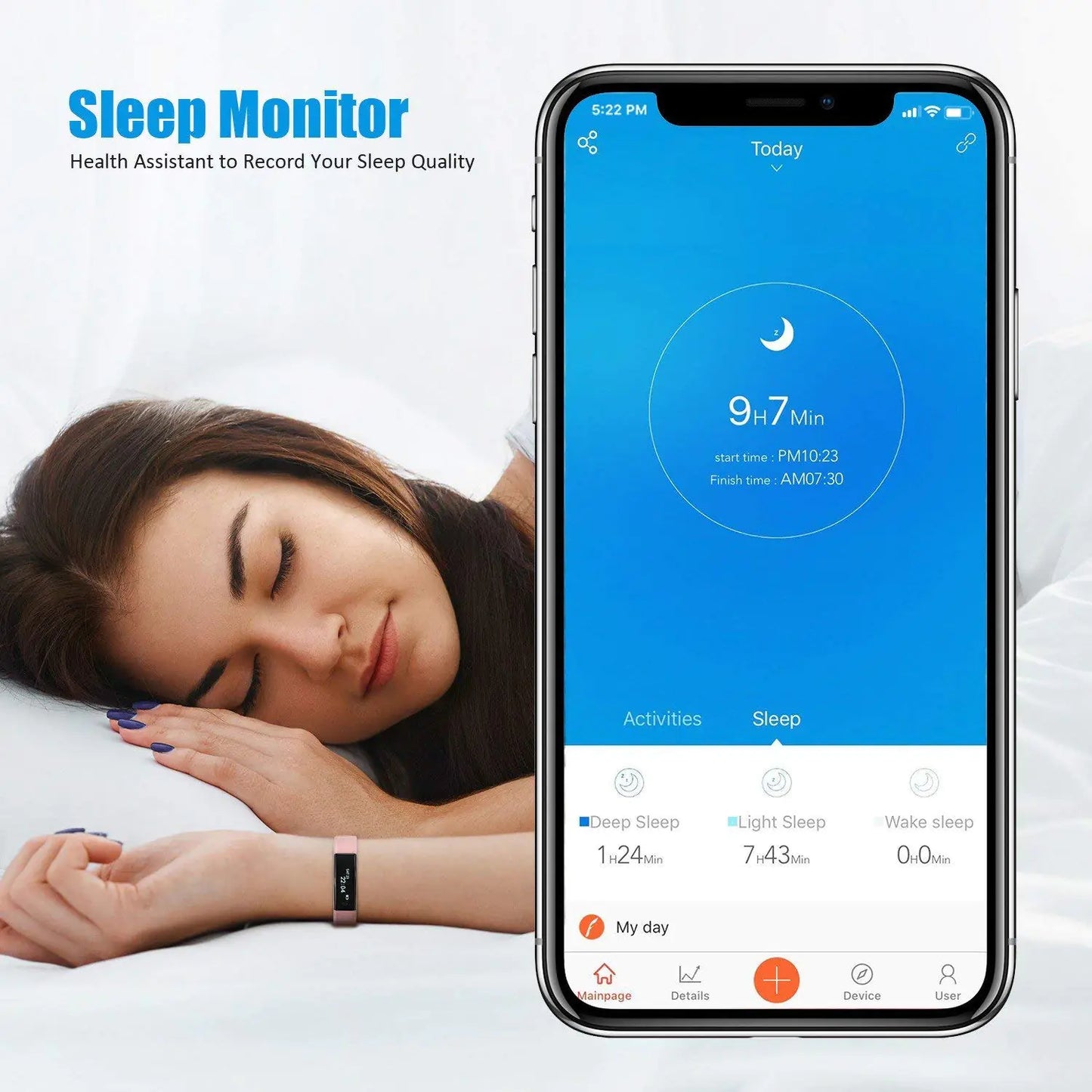 SmartFit Slim Activity Tracker Smart Watch with Free Extra Band
